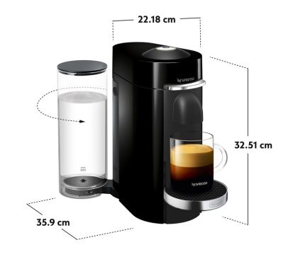 Кафемашина с капсули DeLonghi Nespresso VertuoPlus ENV 155.B