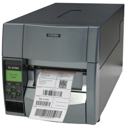 Етикетен принтер Citizen Label Industrial printer CL-S700IIDT Direct Print with 16 000 labels, Speed 200mm/s, Print Width 4