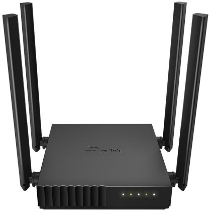AC1200 Dual-band Wi-Fi router, up to 867 Mbps at 5 GHz + up to 300 Mbps at 2.4 GHz, support for 802.11ac/n/a/b/g/standards, Wi-Fi On ,4xFixed antennas