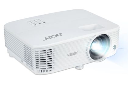 Мултимедиен проектор Acer Projector P1257i DLP, XGA (1024x768), 4800 ANSI LUMENS, 20000:1, 2x HDMI, RCA, Wireless dongle included, Audio in/out, VGA in/out, RS-232,Bluelight Shield, LumiSense, Built-in 10W Speaker, 2.4kg, White+Acer T82-W01MW 82.5